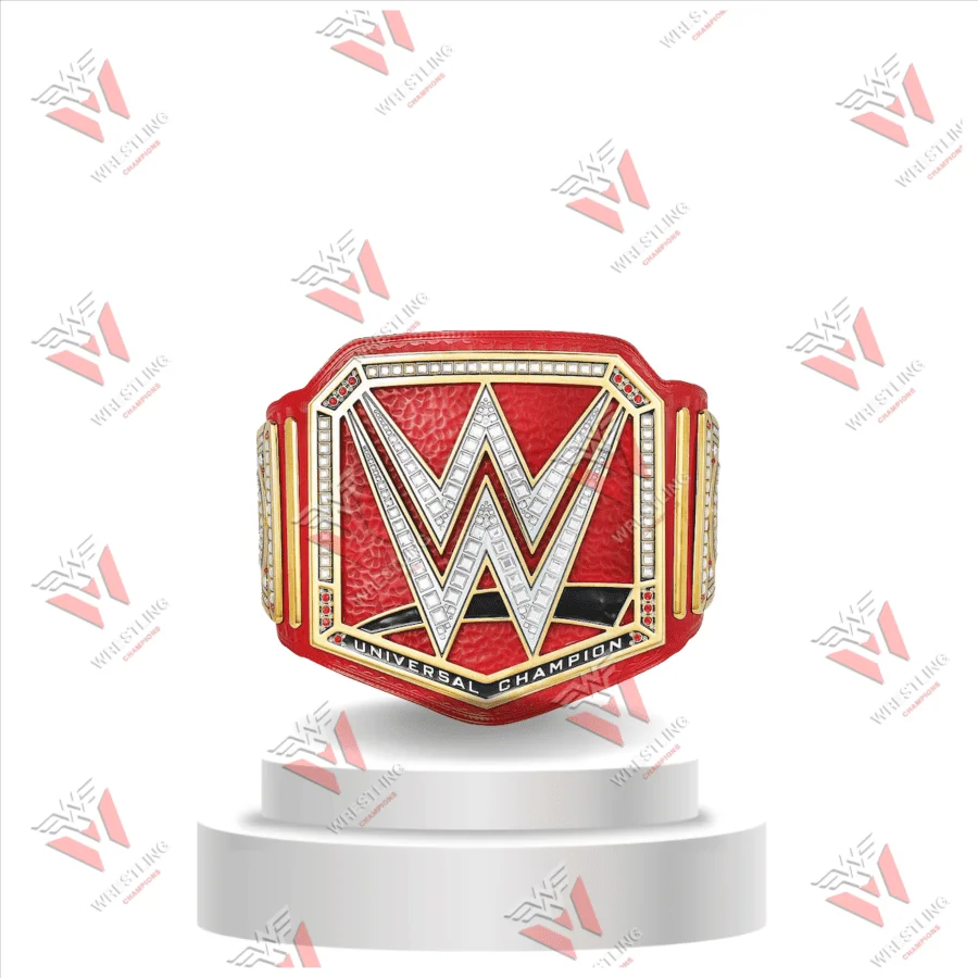 Universal Heavyweight Championship Red Wrestling Replica Title Belt