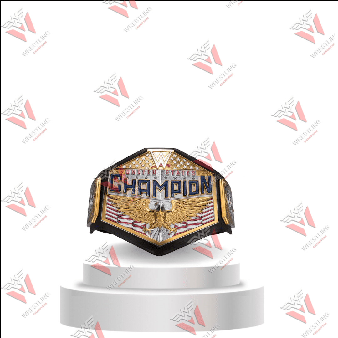 United States Heavyweight Championship CNC 4MM & 6MM Wrestling Replica Title Belt