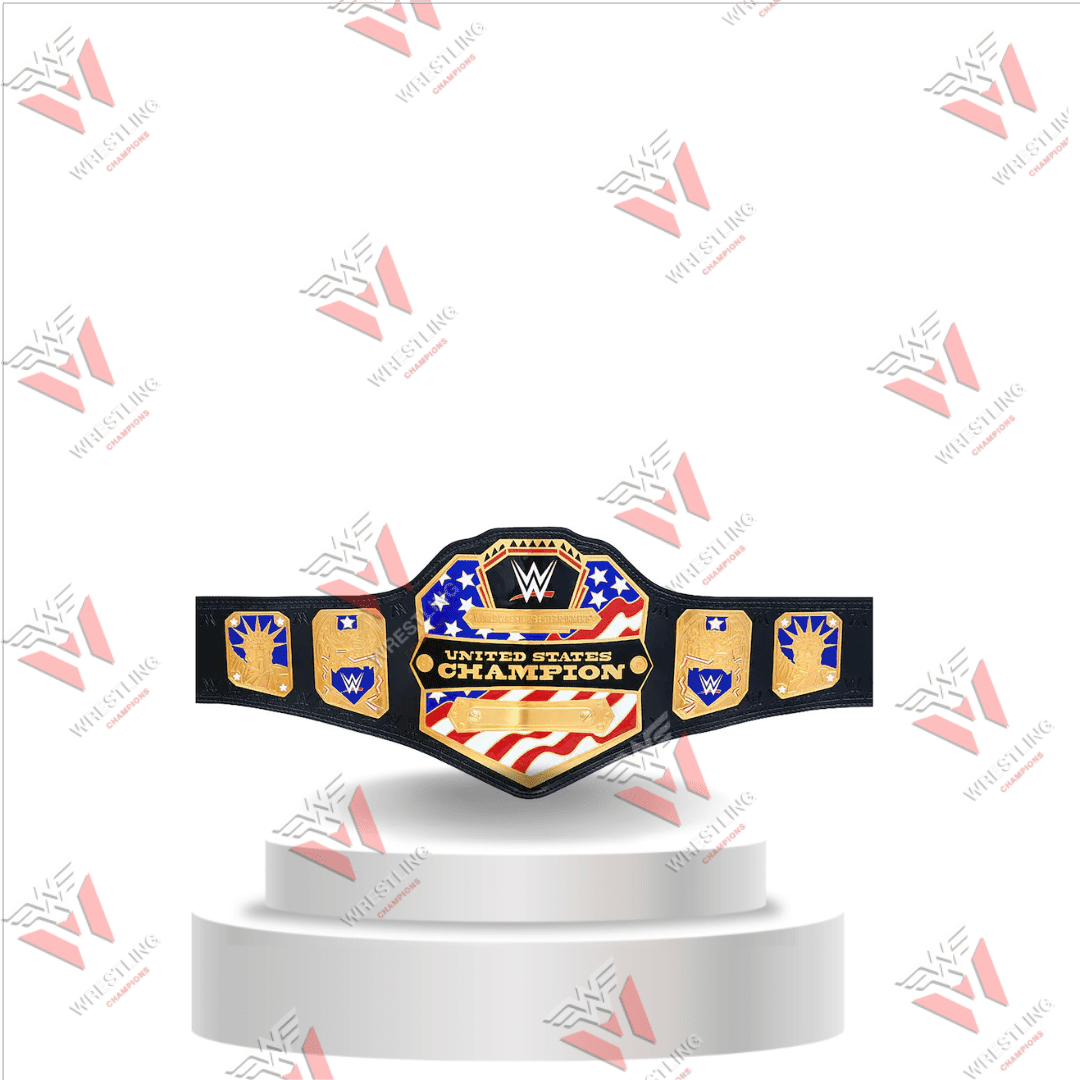 United States Heavyweight Championship CNC 4MM & 6MM Wrestling Replica Title Belt