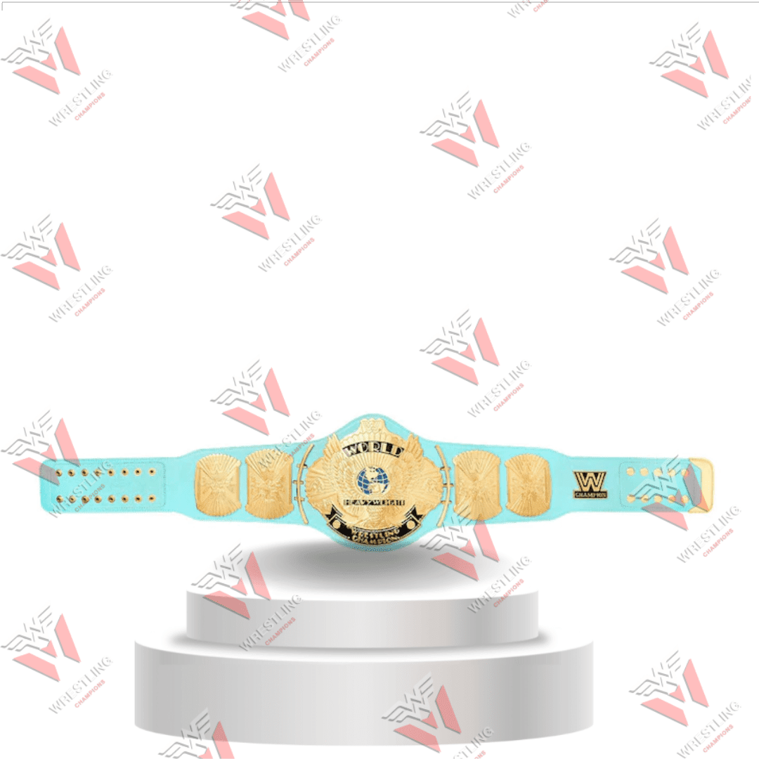 Blue Winged Eagle Heavyweight Championship Wrestling Replica Title Belt