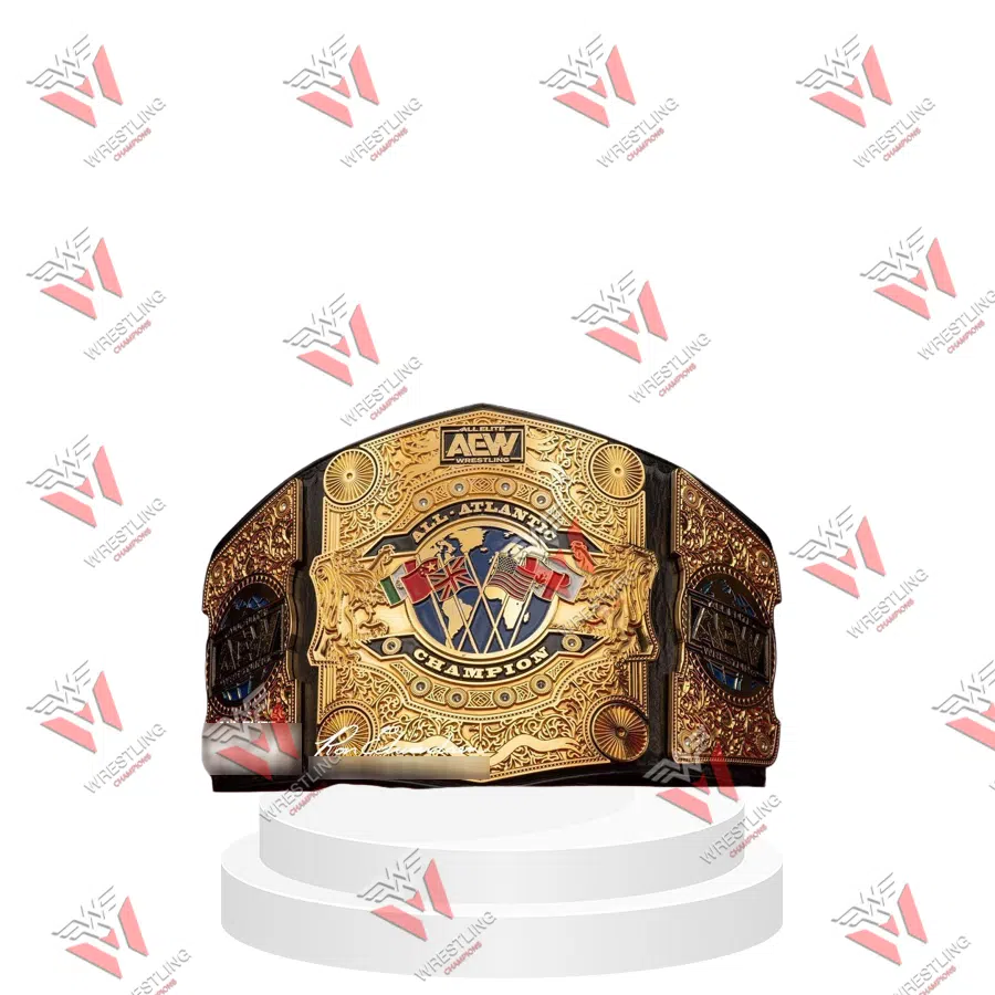 AEW ALL Atlantic Championship CNC 4MM & 6MM Wrestling Title Belt