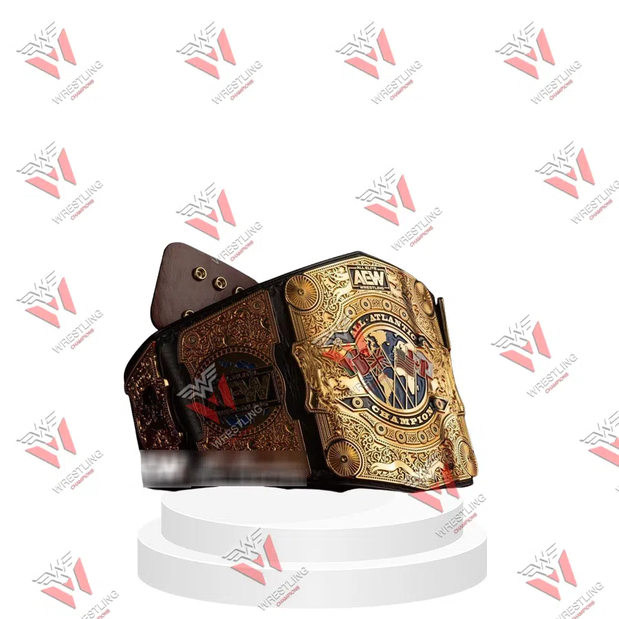 AEW ALL Atlantic Championship CNC 4MM & 6MM Wrestling Title Belt