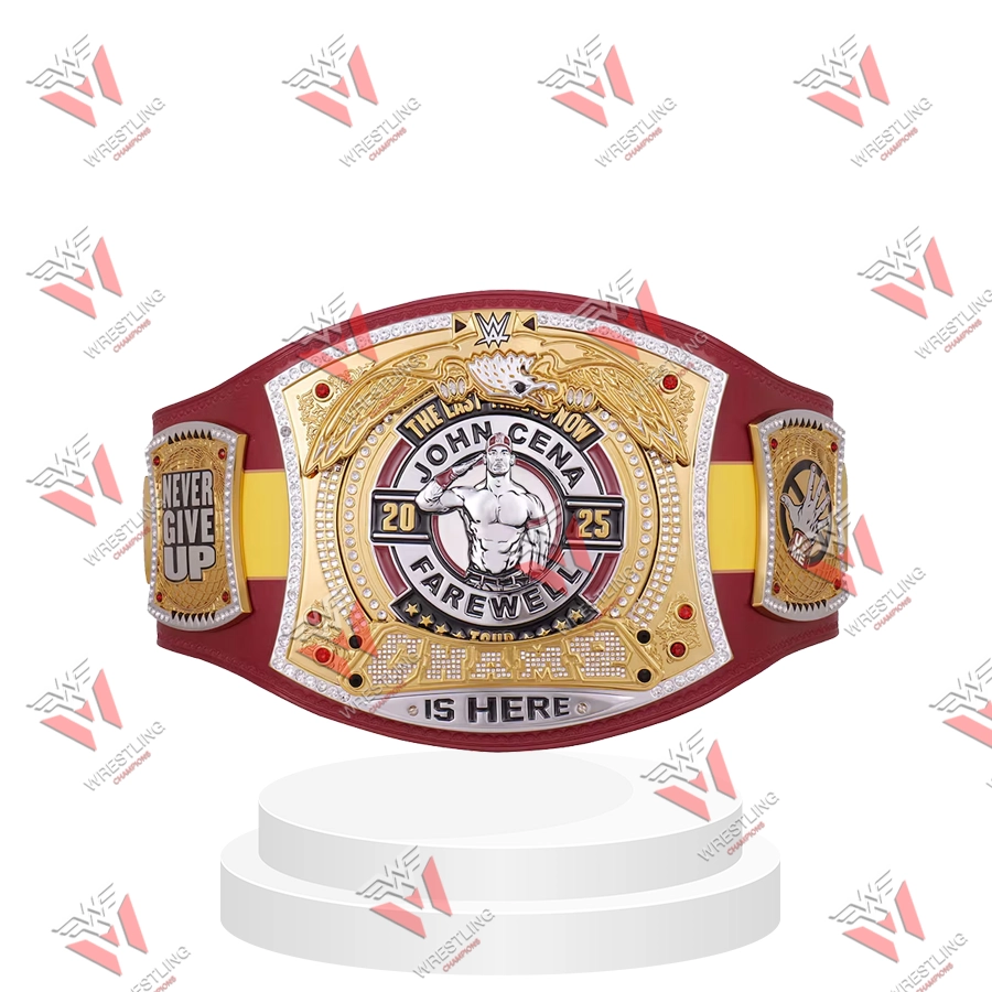 John Cena Farewell 2025 Spinner Wrestling Championship Replica Title Belt – Brussels