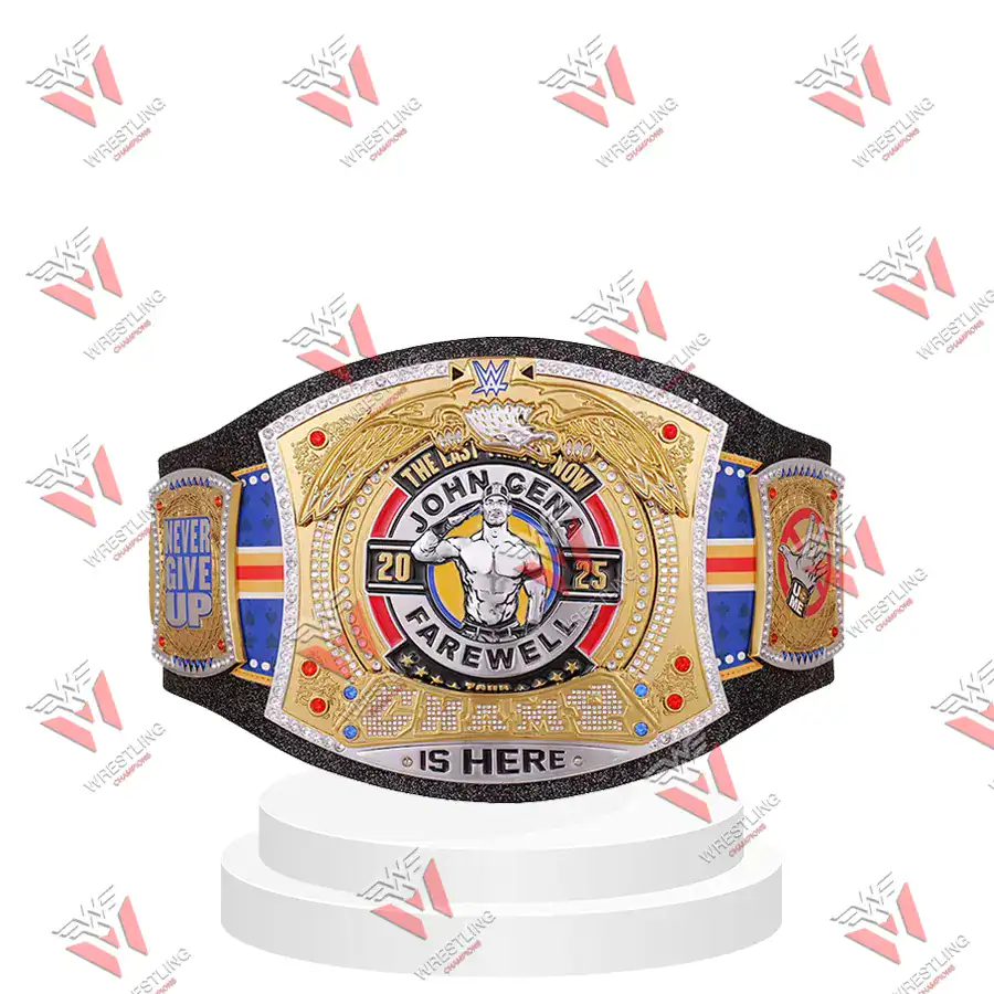 John Cena Farewell Tour 2025 Las Vegas Spinner Wrestling Championship Replica Title Belt