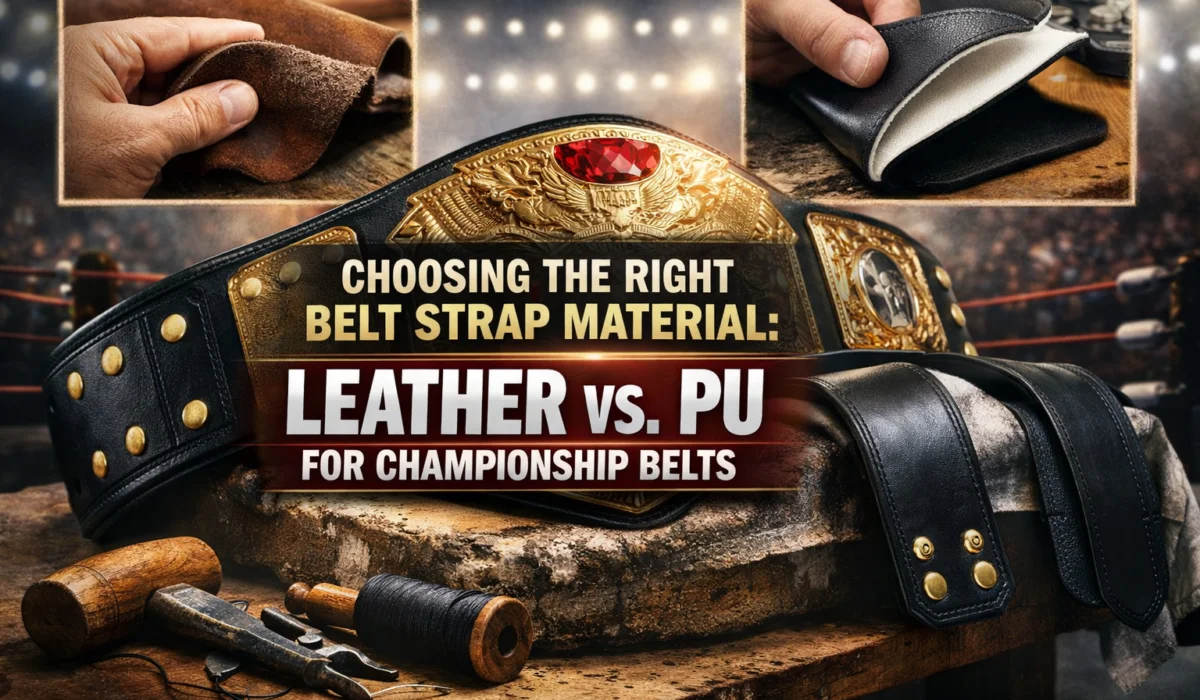 Real leather vs PU strap wrestling championship belts