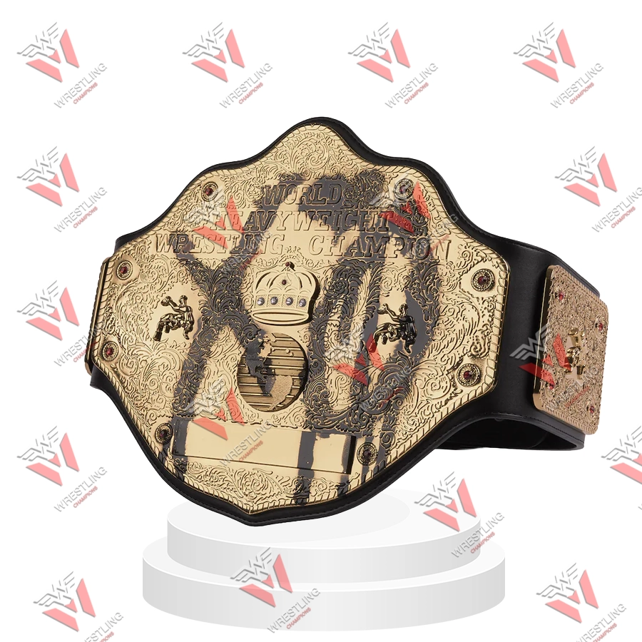 XO Big Gold World Heavyweight Championship Wrestling Title Belt