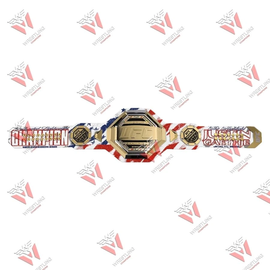 Justin Gaethje UFC Legacy Custom Championship Wrestling Title Belt