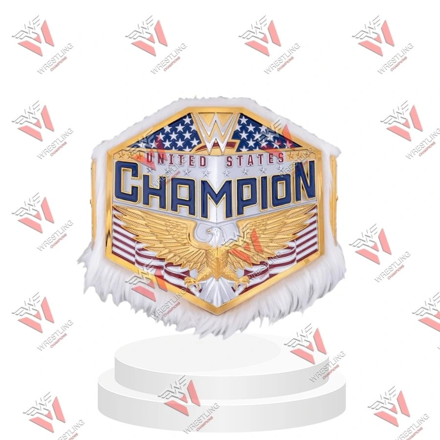 Trick Williams Limited Edition Fur United States Wrestling Championship Title Belt